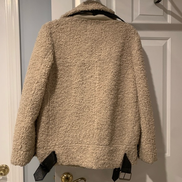 Zara faux shearling coat - Picture 5 of 7